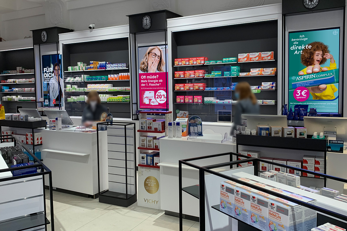 Sichtwahl-TV in der Adler Apotheke Leipzig