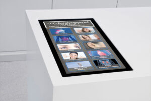 Multitouch-Beratungstisch im HV-Tisch