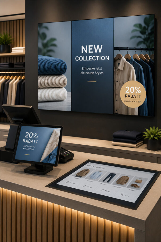 Digital Signage-Lösungen an der Kasse Digital Signage-Lösungen an der Kasse