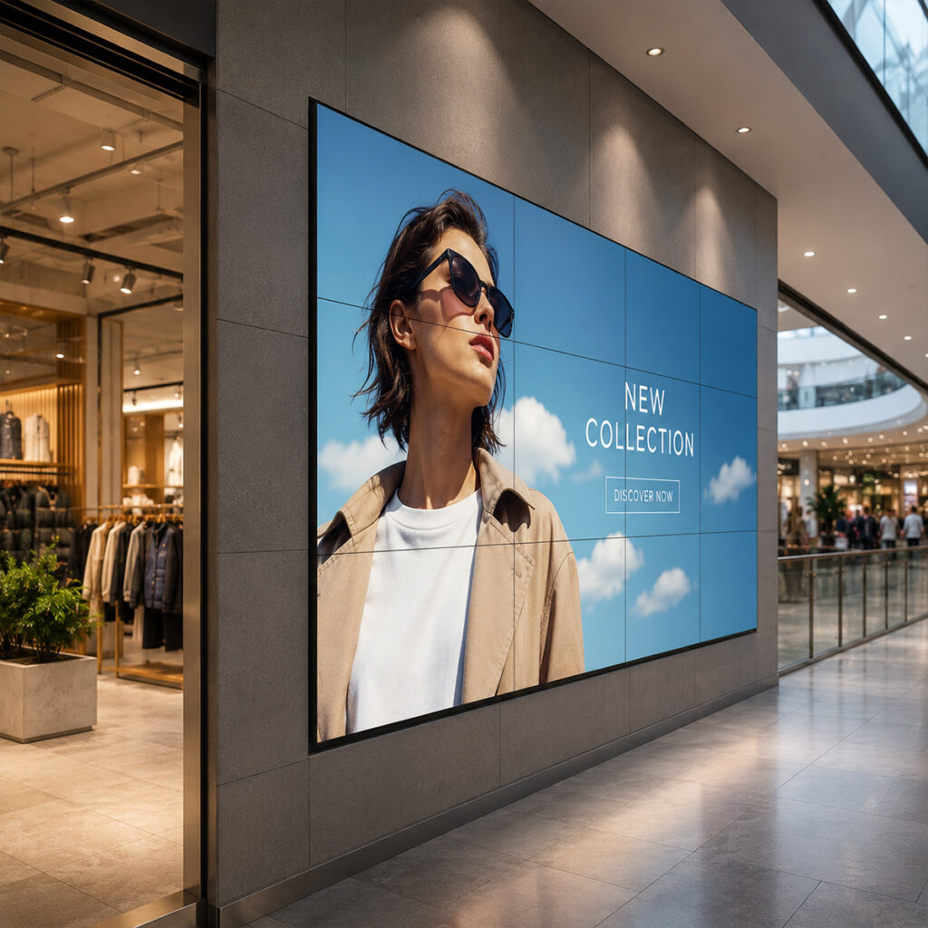 Werbedisplays als Videowall