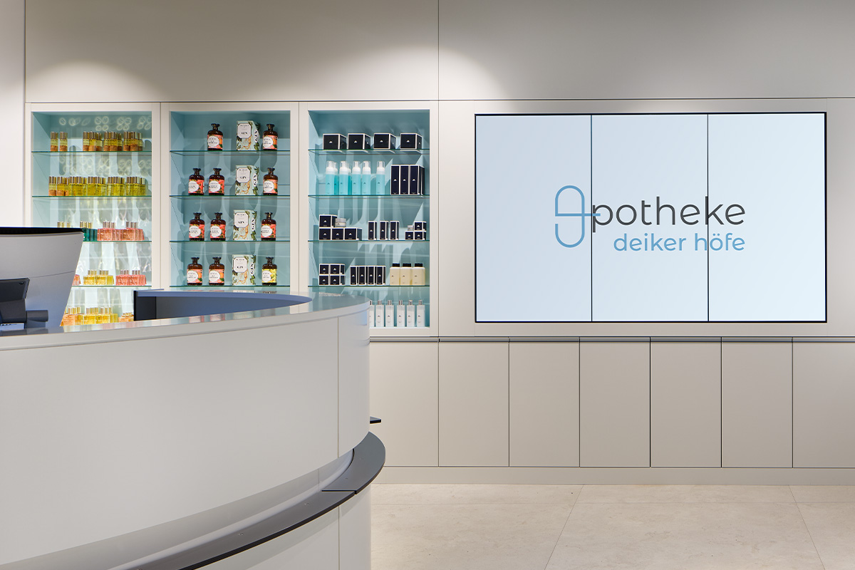 Videowall Apotheke Deiker Höfe
